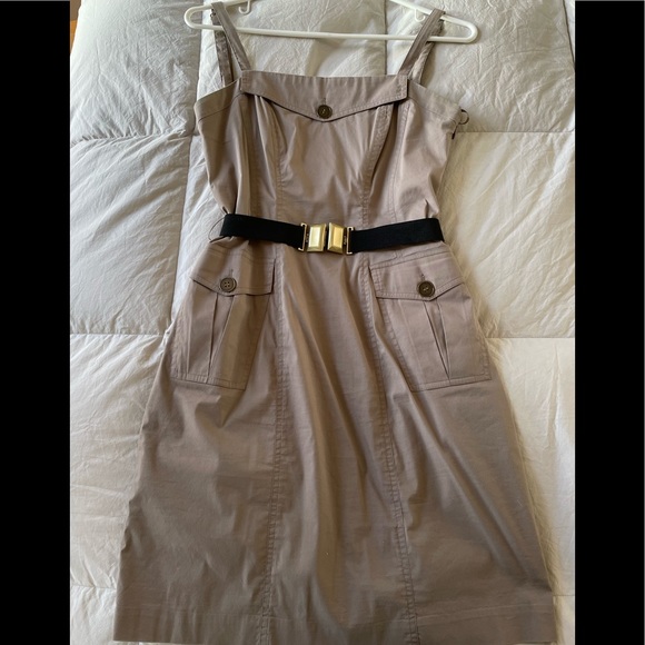 BCBGMaxAzria Adjustable Strap Dress with Detachable Belt - Picture 2 of 7